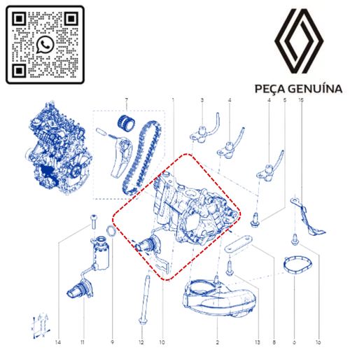 RN 07366R 150107366R BOMBA DE OLEO 1.0 12V H5D KAPTUR 4